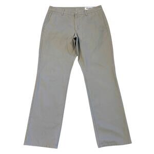 Bonobos Pants Mens 32x30 Gray Washed Chino Straight Fit Preppy Business Casual